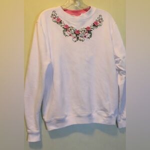 Haband Pink and White Casual Top